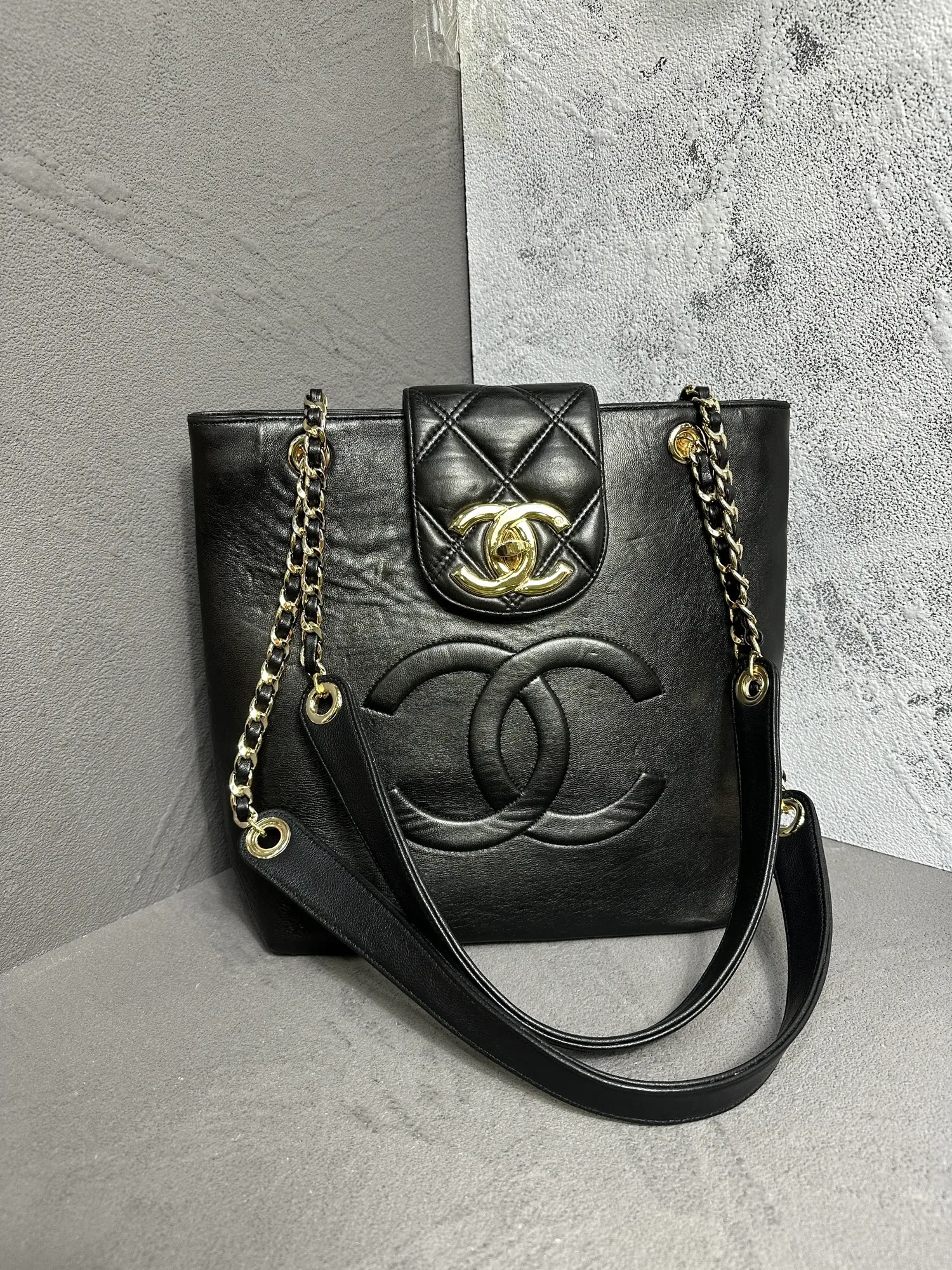 가방-샤넬-밸런스보강 -블랙 CC 빅로고 숄더백 수선 후